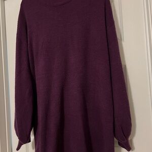 Fashion Nova Purple Knit Sweater Dress